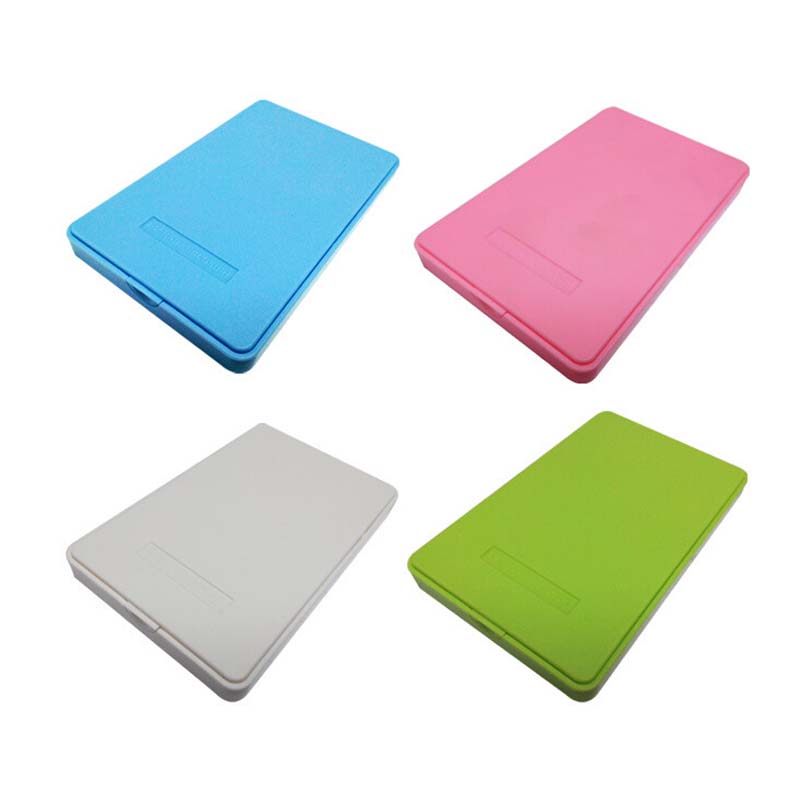 Colorful ABS plastic SATA USB2.0 2.5-inch HDD Enclosure Support capacity 1TB for Notebook 